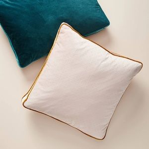 Anthropologie Thelma blush velvet 18X18 pillows
